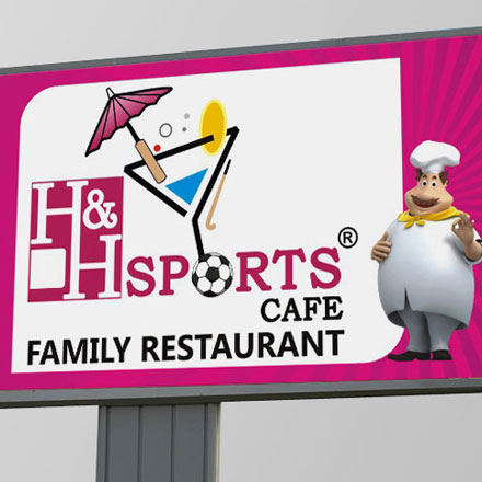 H & H Restaurant-Hoardings